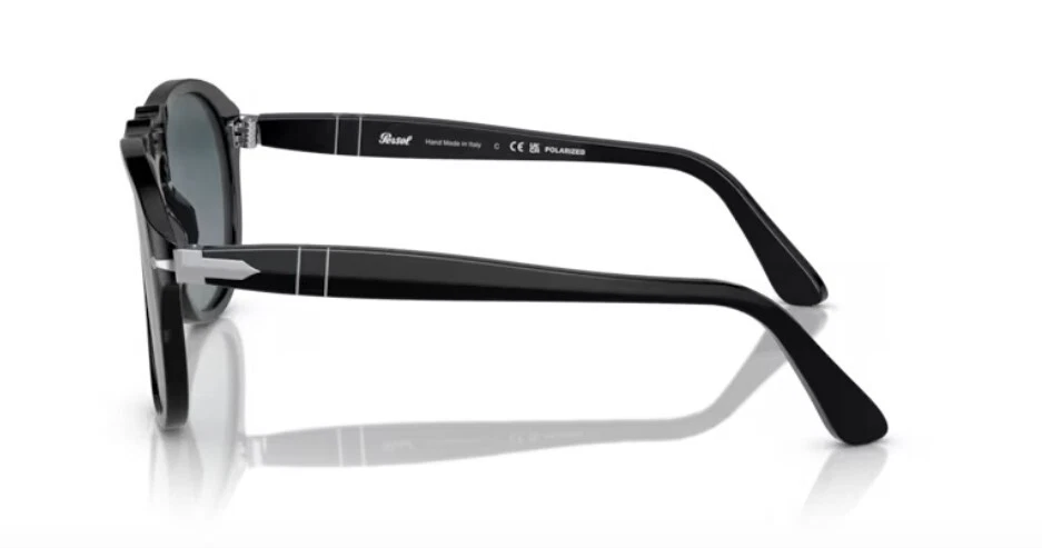 Persol PO 649 - 95/S3 - Occhiali da Sole - Nero/Blu Sfumato Polarizzato - Immagine 2 di 4