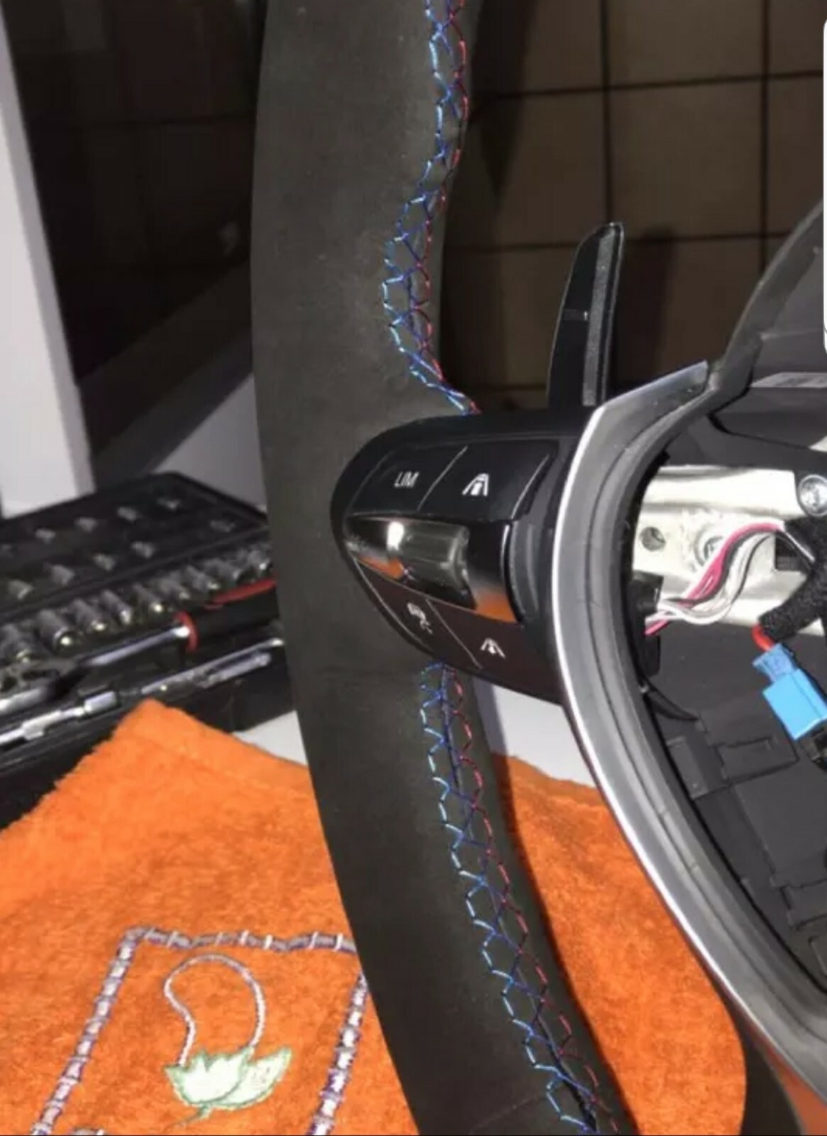 BMW ALCANTARA STEERING WHEEL COVER TRI F32 F30 F34 F87 M2 F80 M3 F82