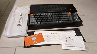 Keychron K14 kabellose mechan. Tastatur RGB Backlight Aluminium Brown Englisch!!