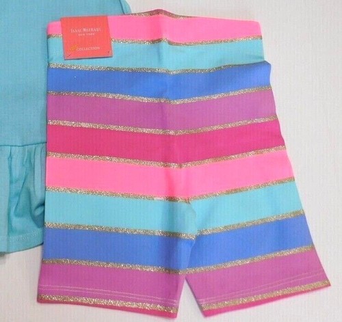 Isaac Mizrahi Girl Top Shorts Blue Pink Multi SIZES XS/4 & L/10-12 Cotton NEW - Picture 4 of 5