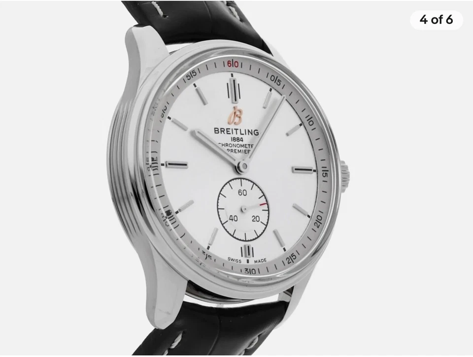 Breitling Premier Automatic 40mm Steel Mens Strap Watch A37340351G1P2 - Image 3 of 4