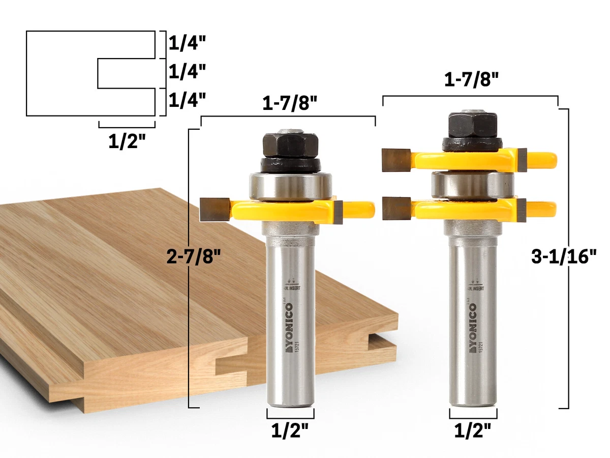Half inch sale router bit set