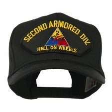Second Armored Division Embroidered Hat, Hell On Wheels Hat