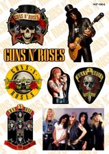 Guns N Roses Sticker Pack GNR Guns And Roses American Hard Rock Band Logo