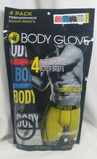 Body Glove  Men's 4-Pack Performance Stretch Boxer Brief EXTREME COTTON STRETCH