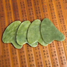 Natural Jade Stone Gua Sha Board Massager Scraping Tool Facial Beauty Scraper