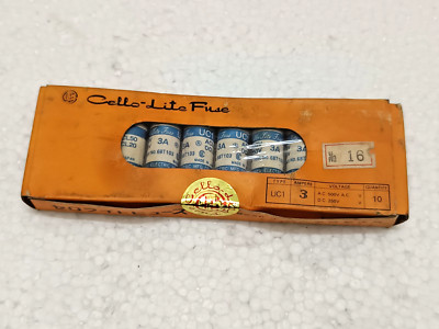UTSUNOMIYA Electric Cello Light Fuse Uc 1 Ac 500 v Dc 250 V 3 A. Lot of 5 Box