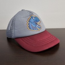 Dinosaur Hat Youth Grey Strap Back Baseball Cap