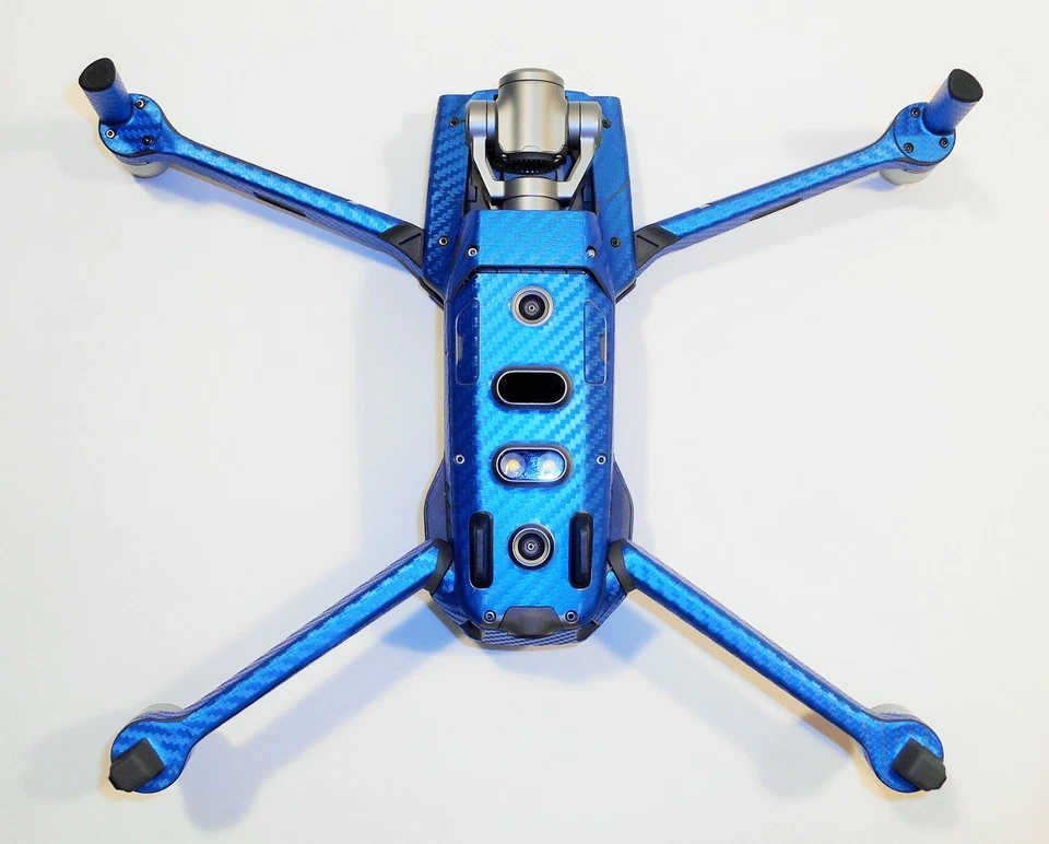 DJI MAVIC 2 PRO/ZOOM- SKIN - CARBON BLAU / CARBON BLUE - 3-5 Batterien - Drohne - Bild 2 von 4