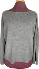 Club Monaco Melissha Women's Gray Cashmere Sweater Retail $249