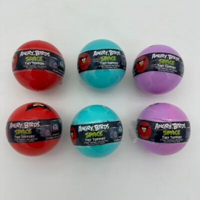 6x Angry Birds Space Tiny Toppers Blind Balls 2 Per Blind Ball 12 Total!