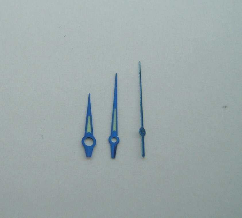 Aiguilles bleuies pour ETA 2824-2 : kit aiguilles montre Valjoux automatique