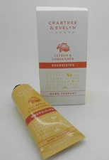 CRABTREE & EVELYN Citron & Coriander ENERGISING Hand Therapy 3.45 oz