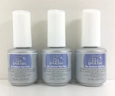 3 x IBD Just Gel Polish - NEW PRODUCT ! No Cleanse Top Coat 0.5oz - 57093