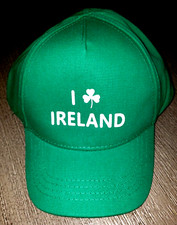 boys NEW I 'SHAMROCK' LOVE IRELAND green BASEBALL CAP size 2-4 years