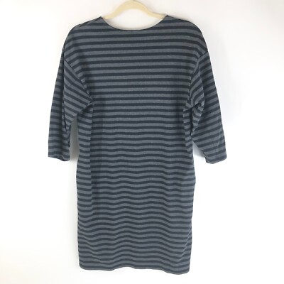 uniqlo grey dress Uniqlo Dress Womens S Gray V Neck Slip Midi Adjustable Straps Minimalist