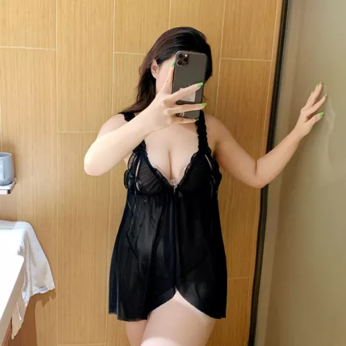 Dessous-Speghetti-Nachtwäsche-Sexy-Damen-Schlafanzug-Spitze-Babydoll-Nachtwäsche M-2XL - Bild 37 von 65