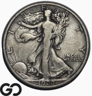 1920-D Walking Liberty Half Dollar, Key Date, Low Mintage