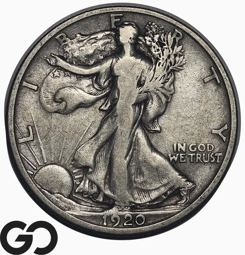 Photo of a 1920-D Walking Liberty Half Dollar from an eBay listing that sold on Jul 15, 2026