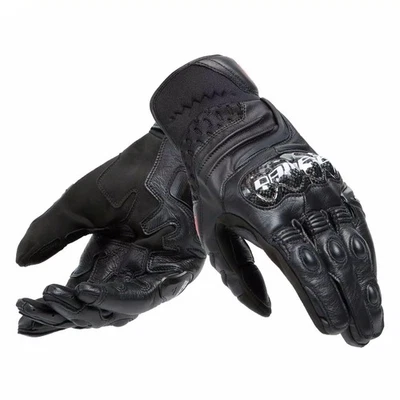 DAINESE CARBON 4 - GUANTES DE MOTO CORTOS DE PIEL PARA HOMBRE, NEGROS - Imagen 1 de 4