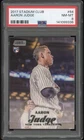 PSA 8 Aaron Judge 2017 Topps Stadium Club #64 Rookie RC