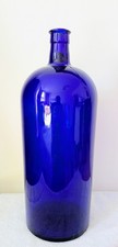Cobalt blue apothecary bottle extra large 39cm height, 140floz, superb condition