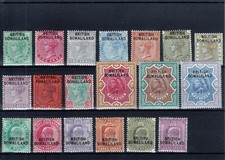 BRITISH SOMALILAND  1903    SG 1-13, 25-30    MLH*