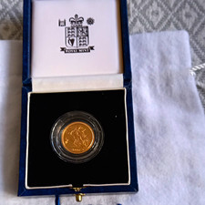 Royal Mint 1996 Half Sovereign UK Proof in original Royal Mint box.