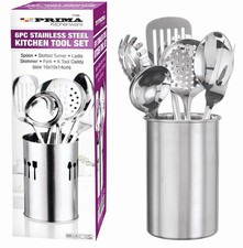 Image of PRIMA STAINLESS STEEL KITCHEN TOOL SET UTENSIL SET 6 Pcs, New