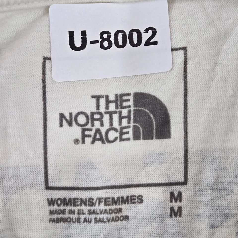 Camisa pulóver The North Face para mujer M blanca con logotipo floral cuello redondo Foto 2 de 4