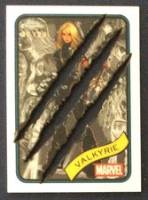 2025 Topps Chrome Marvel CLAWED STAINLESS STEEL #187 Valkyrie 16/20