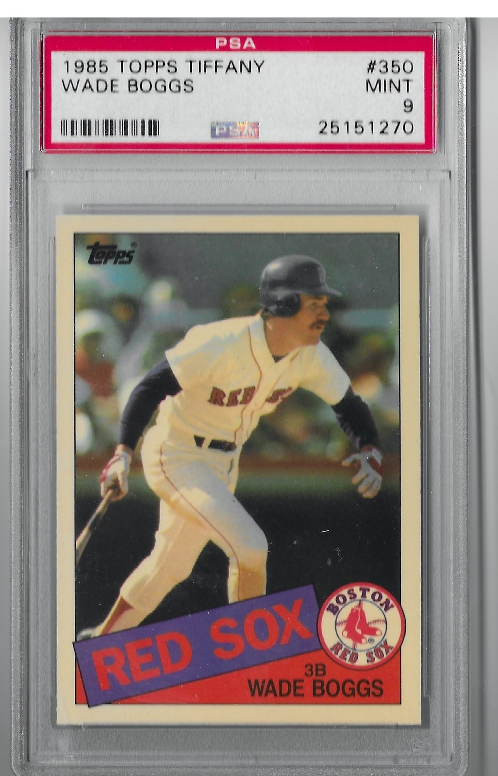 1985 Topps Tiffany Wade Boggs #350 PSA 9