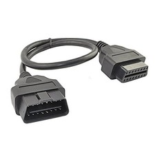 1.64 Feet/50cm OBD II OBD2 Splitter Cable Cord,16 Pin OBDii 1 Male to 1 Female