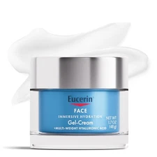 LOT OF 2 Eucerin Immersive Hydration Gel Cream w/ Hyaluronic Acid 1.7 Oz