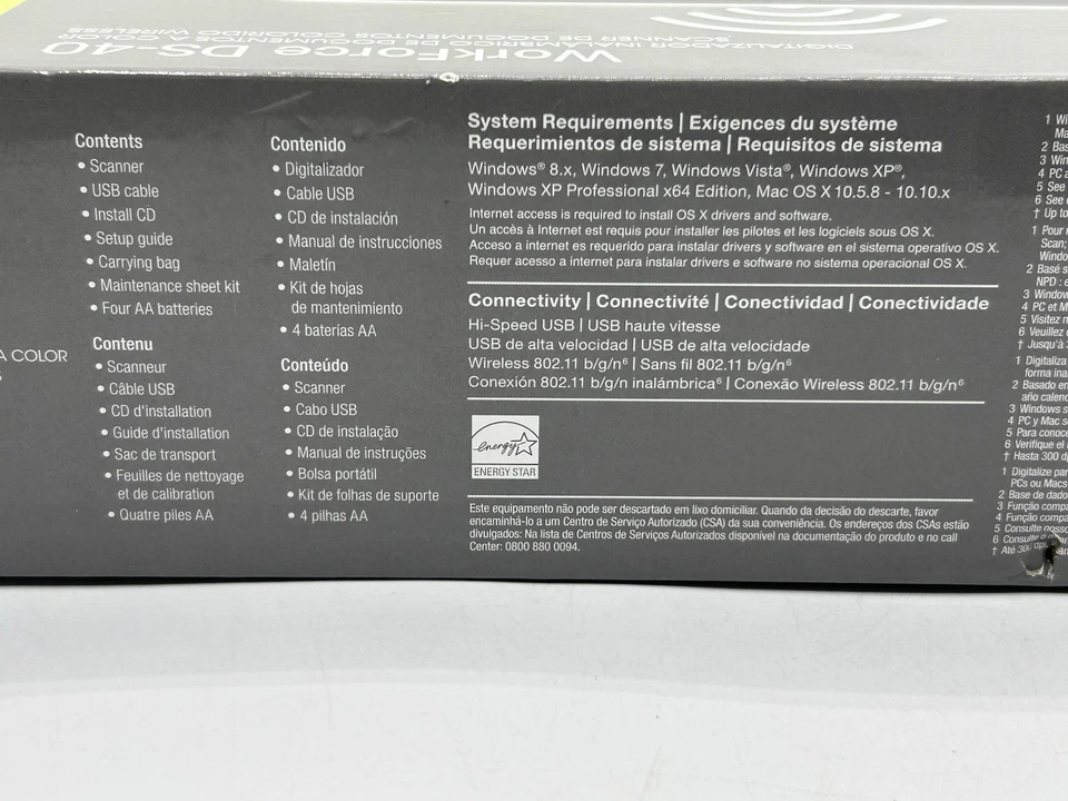 Epson WorkForce DS-40 Portable, Compact Scanner New - Image 3 of 4