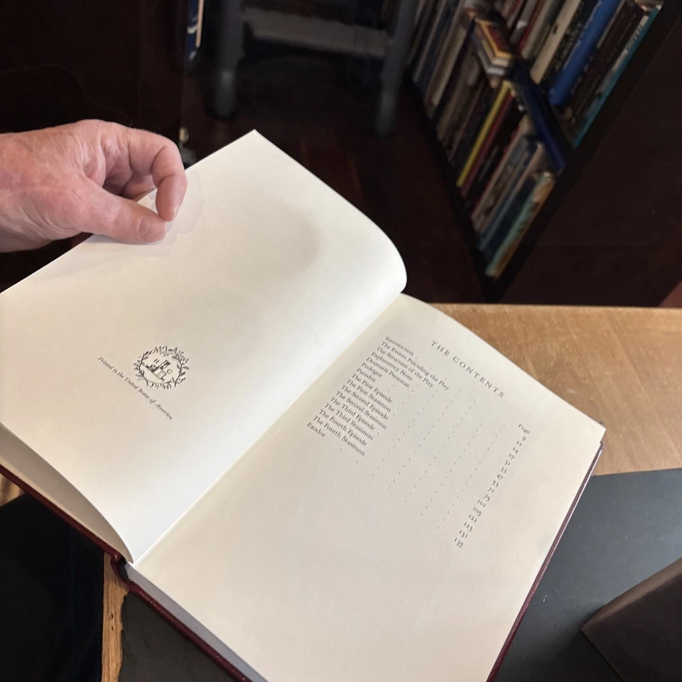 OEDIPUS THE KING : SOPHOCLES Greek Play Heritage Leather HC Slipcase Sandglass - Image 4 of 4