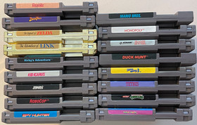 Nintendo NES System + 33 Game Lot | Zelda, Mario, Kirby | AS-IS / Untested Games