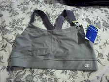 Gray Champion 7268 "Gym Fit" Wire Free Sports Bra NEW M Med