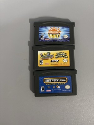 Gameboy Advance  Nicktoons Unite, Fairly Odd parents Shadow Showdown & KND games