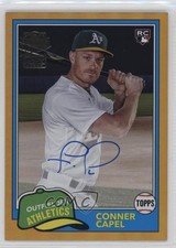 2023 Topps Archives 1981 Fan Favorite Gold Foil 6/50 Conner Capel Auto 0hb3