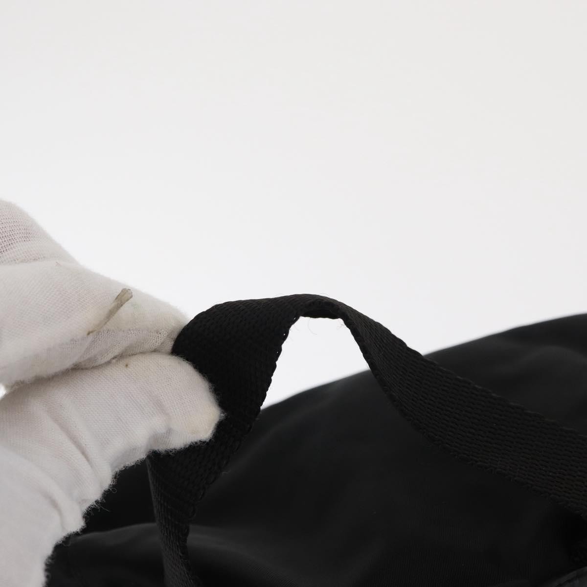 Prada Double Front Pocket Backpack Tessuto Black Nylon Backpack Bag Authentic thumbnail 17