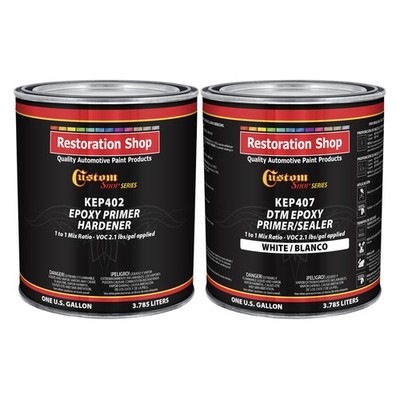 WHITE Epoxy Primer/Sealer 2.1 VOC (GALLON KIT) - Anti-Corrosive DTM Primer