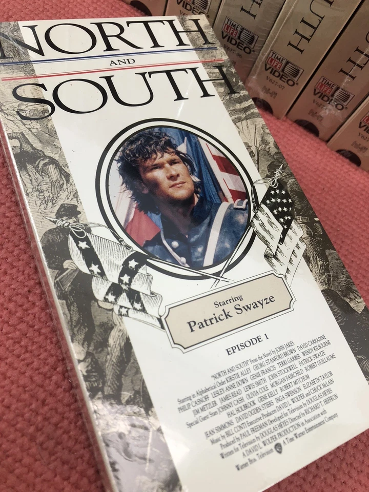 North and South VHS 12 Tape Box Set Patrick Swayze 1985 NEW FACTORY SEALED! - Image 2 of 4