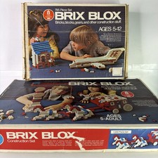 Vintage 1,000  785 Piece Brix Blox Set in Original Boxes 49-16196  49-16193