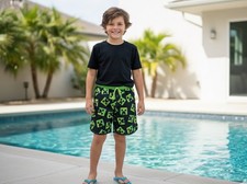 Minecraft Creepers Boys Swim Trunks Boys 6-7