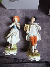 Porcelain Figure  Set Of Two Man And Women