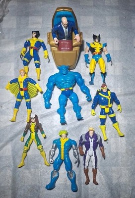 X-Men Marvel Legends 9-Figure Lot Prof. X,Wolverine,canonball Rogue,Beast+ More