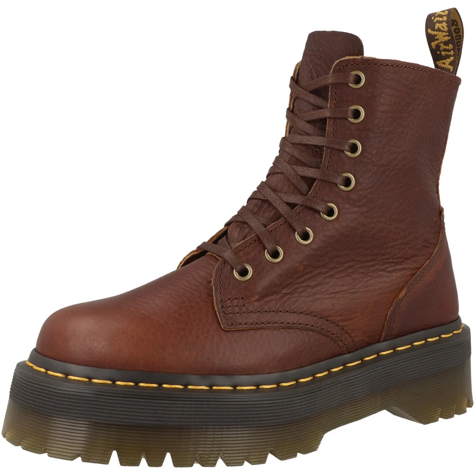 Dr. Martens Jadon Bottines Bottes d'hiver Unisexe Femmes Hommes Cuir Marron - Photo 1/1