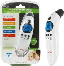 Dualscan HEALTH CHECK Ear & Forehead Thermometer with Medication Reminder