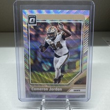 2024 Panini Donruss Optic 144 Cameron Jordan Holo Silver Wave Prizm Saints /300